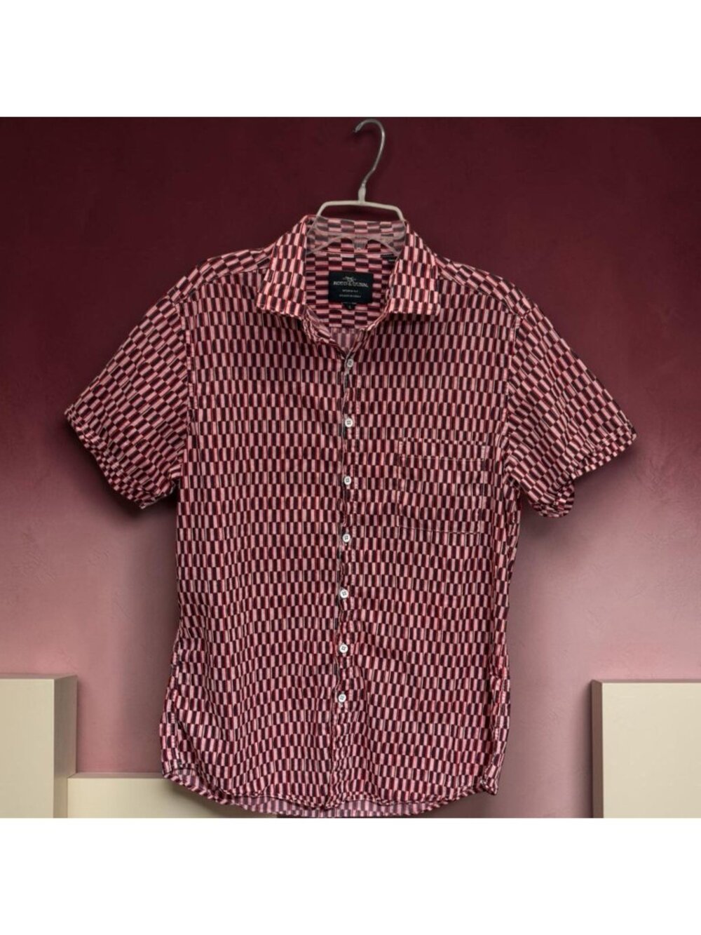 Rodd And Gunn Coxcomb Peak Printed Shirt Size Large Men’s Sport Fit